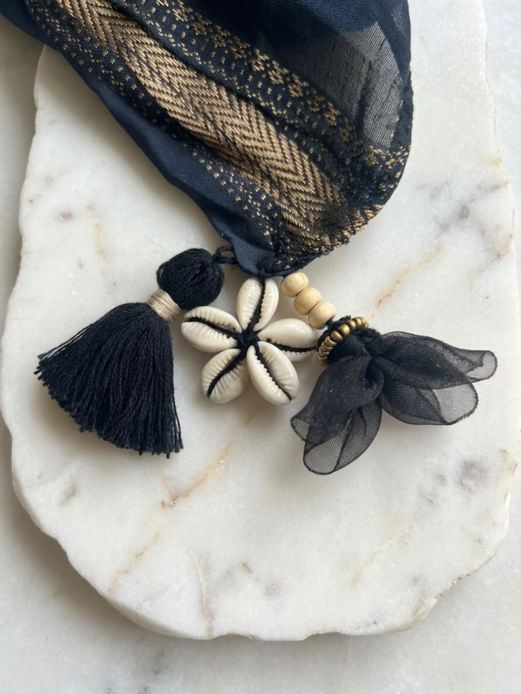 Black Bloom tassel